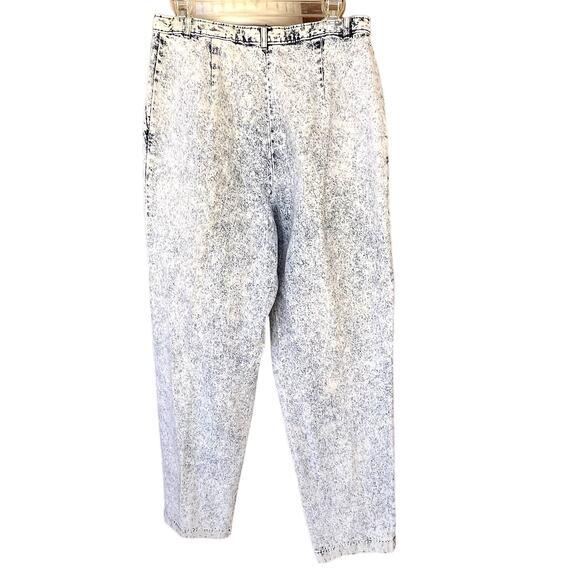 VTG 80s Levi's Sportswear Acid Wash Pleated Hi Rise Tapered Denim Jeans Plus 16 - Picture 10 of 16